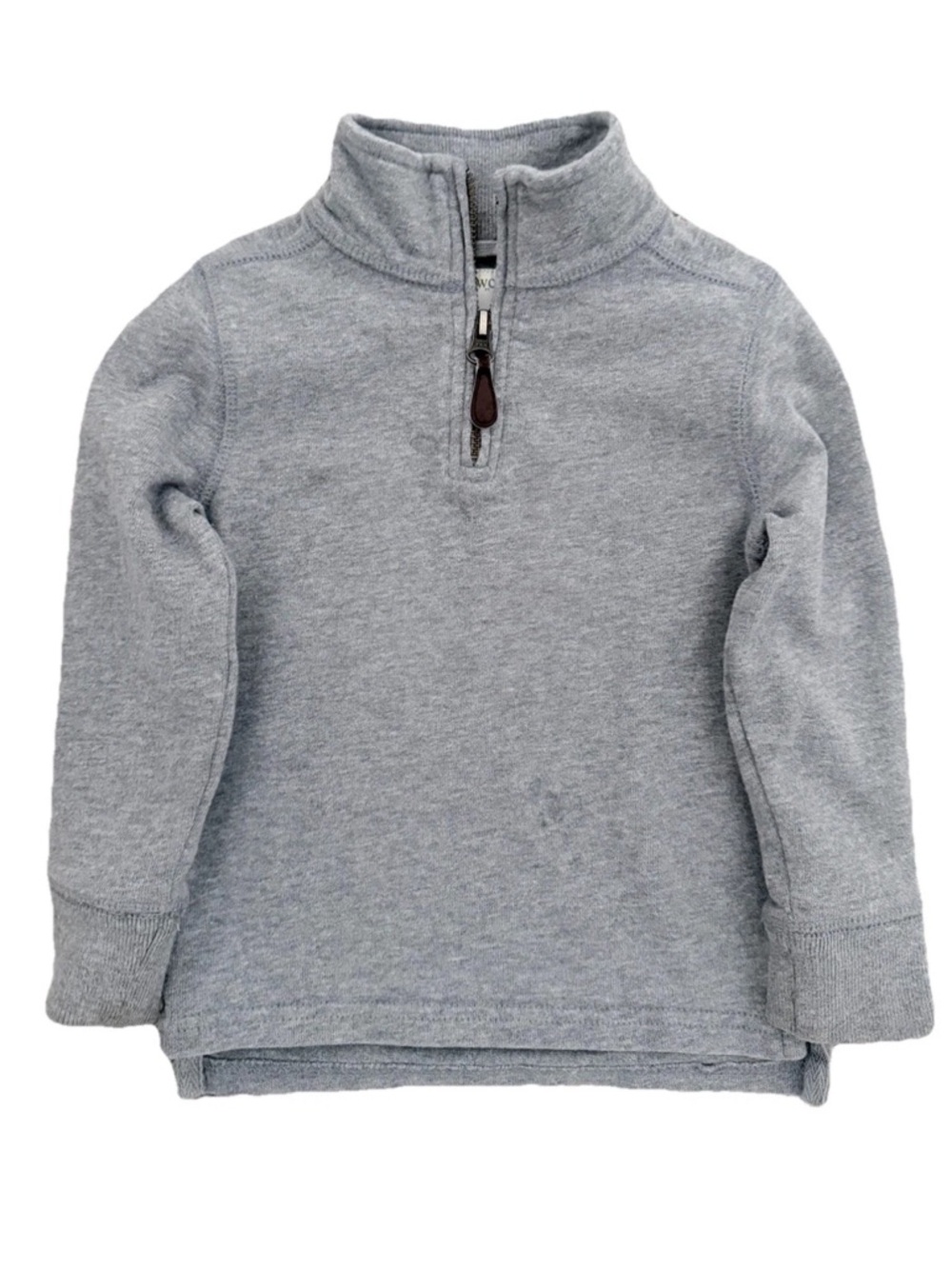 J.Crew CrewCuts Toddler Boys Gray Quarter Zip Sweatshirt 2T, Play Condition